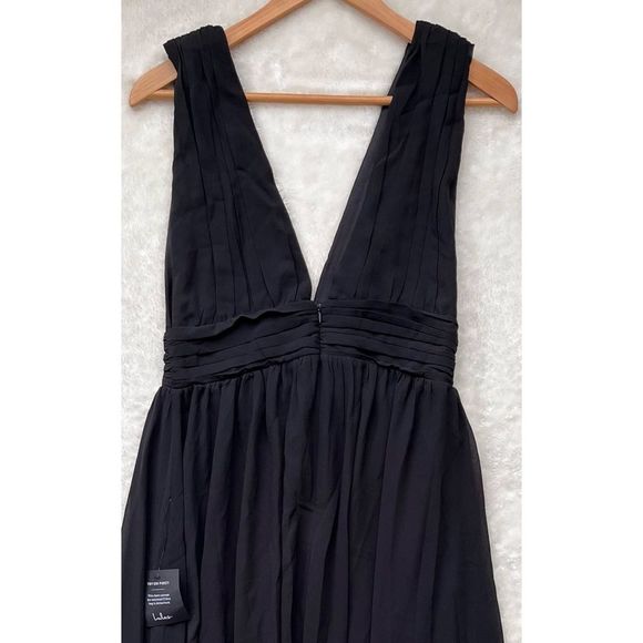 NWT Lulu's Heavenly Hues Black Maxi Dress - Picture 13 of 16